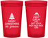 Custom Christmas 22 oz Translucent Cups - Ho Ho Ho | 280076