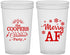 Custom Christmas 22 oz Translucent Cups - Merry Af | 280078