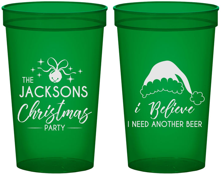 Custom Christmas 22 oz Translucent Cups - Santa Claus | 280085
