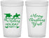 Custom Christmas 22 oz Translucent Cups - Country | 280087