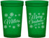 Custom Christmas 22 oz Translucent Cups - Snowflakes | 280089