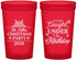 Custom Christmas 22 oz Translucent Cups - Mistletoe | 280092