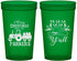Custom Christmas 22 oz Translucent Cups - Country | 280097