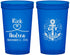 Custom Wedding 22 oz Translucent Cups - Lets Get Nauti | 292