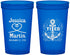 Custom Wedding 22 oz Translucent Cups - They Tied The Knot Nautical | 293