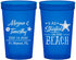 Custom Wedding 22 oz Translucent Cups - Started On The Beach | 295