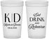 Custom Rehearsal Dinner 22 oz Translucent Cups - Eat Drink Rehearse | 30000