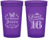 Custom 16th Birthday 22 oz Translucent Cups - Butterfly | 300005