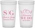 Custom Rehearsal Dinner 22 oz Translucent Cups - Tomorrow We Do | 30003