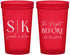 Custom Rehearsal Dinner 22 oz Translucent Cups - The Night Before | 30009