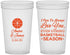 Custom Wedding 22 oz Translucent Cups - Basketball | 304