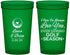 Custom Wedding 22 oz Translucent Cups - Golf | 305