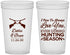 Custom Wedding 22 oz Translucent Cups - Hunting | 308