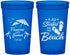 Custom Wedding 22 oz Translucent Cups - Started On The Beach | 310