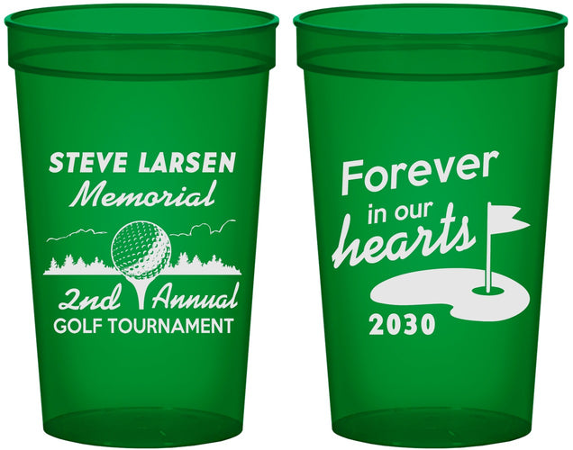 Custom Memorial 22 oz Translucent Cups - Forever In Our Hearts | 310006