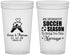 Custom Wedding 22 oz Translucent Cups - We Interrupt Soccer | 311