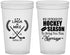 Custom Wedding 22 oz Translucent Cups - We Interrupt Hockey | 312