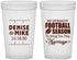 Custom Wedding 22 oz Translucent Cups - We Interrupt Football | 314