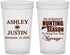 Custom Wedding 22 oz Translucent Cups - We Interrupt Hunting | 316