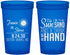 Custom Wedding 22 oz Translucent Cups - Sun Sand Drink In My Hand | 319