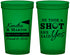 Custom Wedding 22 oz Translucent Cups - Took A Shot Golf | 320