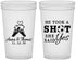Custom Wedding 22 oz Translucent Cups - Took A Shot Soccer | 322