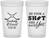 Custom Wedding 22 oz Translucent Cups - Took A Shot Hockey | 323