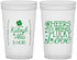 Custom Wedding 22 oz Translucent Cups - Lucky In Love | 328