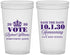 Custom Homecoming 22 oz Translucent Cups - Hoco Queen Vote | 330020