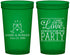 Custom Wedding 22 oz Translucent Cups - Love Party | 331