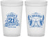 Custom 21st Birthday 22 oz Translucent Cups - Cheers | 340001