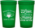 Custom Wedding 22 oz Translucent Cups - Love Laughter Happily | 346