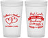 Custom Wedding 22 oz Translucent Cups - Best Friends For Life | 349