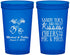 Custom Wedding 22 oz Translucent Cups - Sandy Feet Salty Kisses | 357