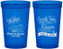 Custom Wedding 22 oz Translucent Cups - Beach | 358