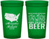 Custom Wedding 22 oz Translucent Cups - Relax Unwind Enjoy Beer | 360