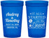 Custom Wedding 22 oz Translucent Cups - Started On The Beach | 361
