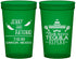 Custom Wedding 22 oz Translucent Cups - Fiesta Siesta Tequila Repeat | 369
