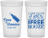 Custom Wedding 22 oz Translucent Cups - I Do Free Booze | 371