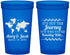 Custom Wedding 22 oz Translucent Cups - Journey Traveling With | 374