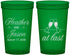 Custom Wedding 22 oz Translucent Cups - At Last | 382