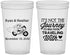 Custom Wedding 22 oz Translucent Cups - Journey Traveling With | 385