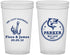 Custom Wedding 22 oz Translucent Cups - We Got Hooked Fish | 392
