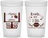 Custom Wedding 22 oz Translucent Cups - Football | 394