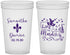 Custom Wedding 22 oz Translucent Cups - Mardi Gras | 398