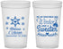 Custom Wedding 22 oz Translucent Cups - Christmas Winter | 399
