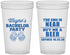 Custom Bachelor Party 22 oz Translucent Cups - Beer | 40014