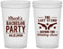 Custom Bachelor Party 22 oz Translucent Cups - Last Stand Wedding Bands | 40015
