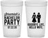 Custom Bachelor Party 22 oz Translucent Cups - Goodbye Life Hello Wife | 40019