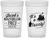 Custom Bachelor Party 22 oz Translucent Cups - Boat | 40023